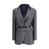 Blazer Brunello Cucinelli à motif Prince de Galles