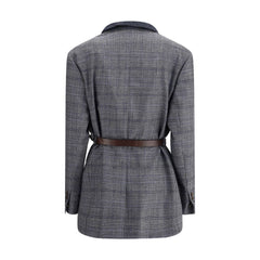 Brunello Cucinelli Blazer im Prince-of-Wales-Muster