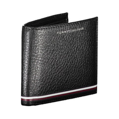 Portefeuille en cuir noir pour homme Tommy Hilfiger