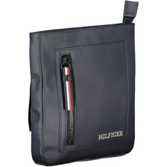 Schicke blaue Schultertasche von Tommy Hilfiger mit kontrastierenden Details