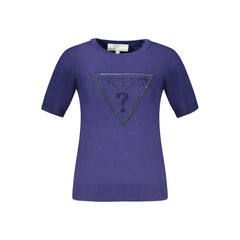 Guess Jeans Damenpullover aus blauer Viskose