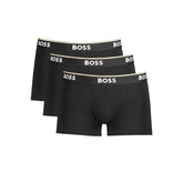 Hugo Boss Schwarze Baumwoll-Boxershorts für Herren, 1er-Pack