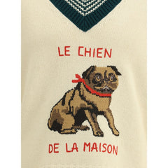 Pull en laine Valentino Le Chien De La Maison