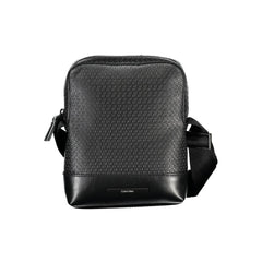 Elegante schwarze Schultertasche von Calvin Klein mit kontrastierenden Akzenten