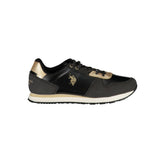 US POLO ASSN. Schwarzer Polyester-Sneaker