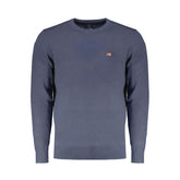 Norwegen 1963 Blauer Wollpullover für Herren