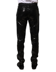 Pantalon Dolce & Gabbana noir à sequins