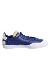 Baskets basses Nike PRM blanches et bleues à lacets, modèle Drop Type, blanches et bleues