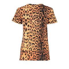 T-shirt Cavalli Class Orange en coton pour femme