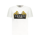T-shirt blanc en coton Cavalli Class