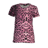 Cavalli Class Damen-T-Shirt aus rosa Baumwolle