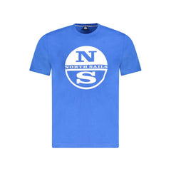 North Sails Herren-T-Shirt aus blauer Baumwolle