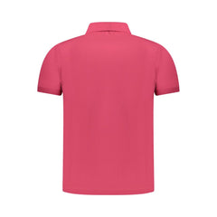 K-WAY Herren-Polohemd aus rosa Baumwolle