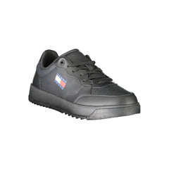 Tommy Hilfiger Herren-Sneaker aus schwarzem Polyethylen