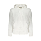 Pull à capuche Calvin Klein en coton blanc pour homme