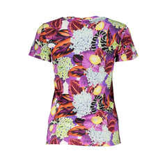 T-shirt Cavalli Class violet en coton pour femme