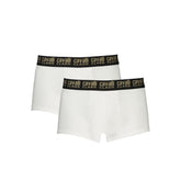 Boxers pour homme Cavalli Class en coton blanc