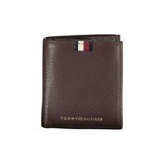 Portefeuille Tommy Hilfiger en cuir marron