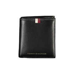 Portefeuille homme Tommy Hilfiger en cuir noir