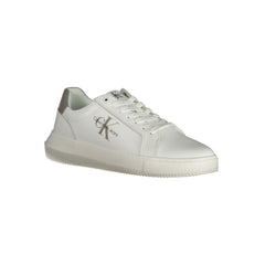 Baskets Calvin Klein en cuir blanc pour homme