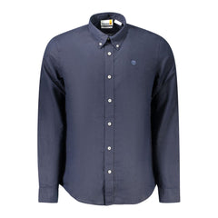 Chemise Timberland bleue en coton