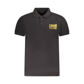 Polo homme Cavalli Class en coton noir