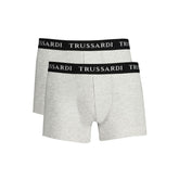 Trussardi Herren-Boxershorts aus brauner Baumwolle
