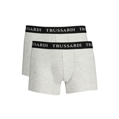 Boxer en coton marron Trussardi pour homme