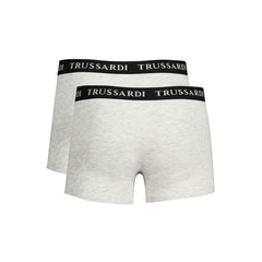 Boxer en coton marron Trussardi pour homme