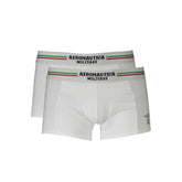 Aeronautica Militare Herren-Boxershorts aus weißer Baumwolle
