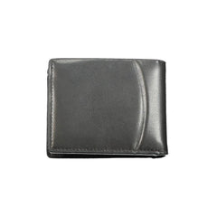 Portefeuille en cuir noir Calvin Klein