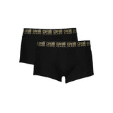 Cavalli Class Schwarze Baumwoll-Boxershorts für Herren