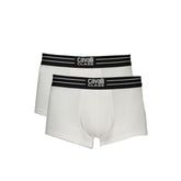 Boxer da uomo Cavalli Class in cotone bianco