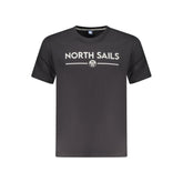 Schwarzes Herren-T-Shirt von North Sails aus Baumwolle