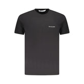 T-shirt homme en coton noir Trussardi