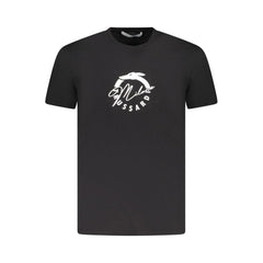 T-shirt homme en coton noir Trussardi