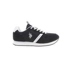US POLO ASSN. Schwarze Herren-Sneaker aus Polyester