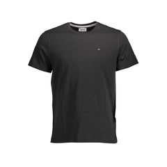 Tommy Hilfiger Schwarzes Herren-T-Shirt aus Bio-Baumwolle