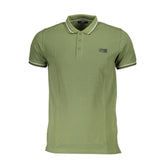 Polo homme Cavalli Class vert en coton