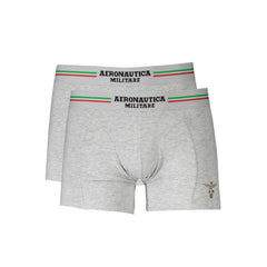 Boxer homme en coton marron Aeronautica Militare