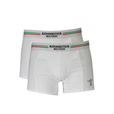 Aeronautica Militare Herren-Boxershorts aus weißer Baumwolle