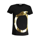 T-shirt en coton noir Trussardi