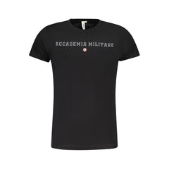 T-shirt en coton noir Accademia Militare