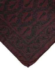 Dolce & Gabbana Herren-Foulard-Schal, bordeauxrot/schwarz bedruckt