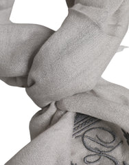 Dolce & Gabbana Grauer DG Crown Halswärmer/Schal