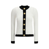 Balmain Cardigan mit Kontrastbesatz