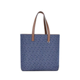 Sac cabas en denim brodé Fendi