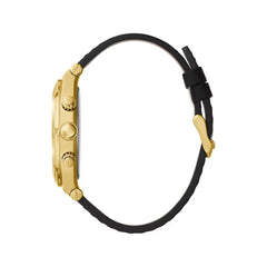 Montre Guess en cuir noir