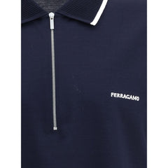 Ferragamo Zip Polo Shirt