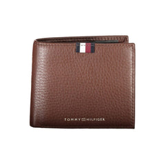 Portefeuille Tommy Hilfiger en cuir marron